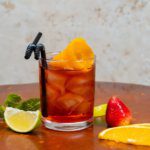 Rezept: Cannabis CBD Floating Pfirsich in Ginger Ale Bild