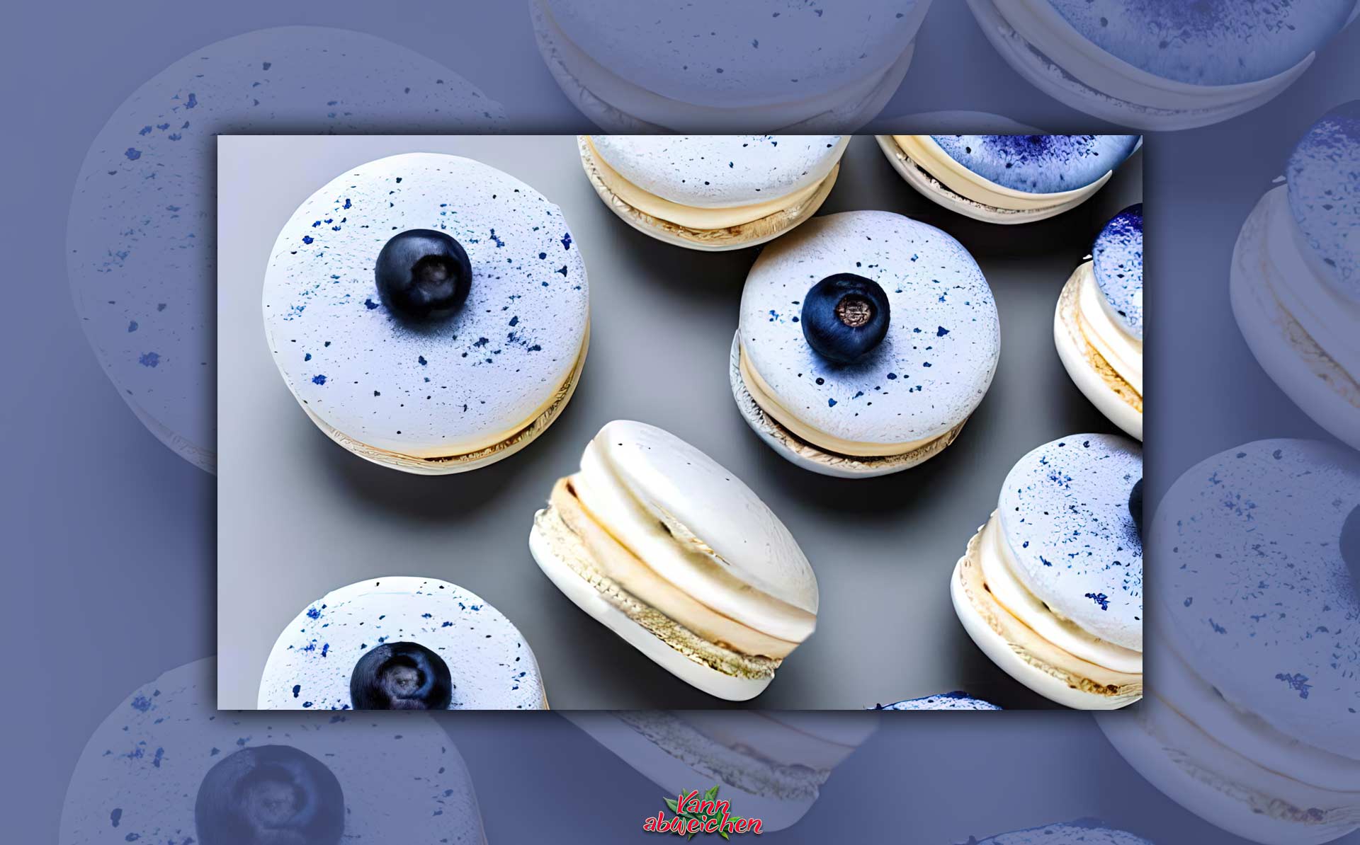 Rezept: Cannabis Cbd Blaubeer Lemon Macarons Bild