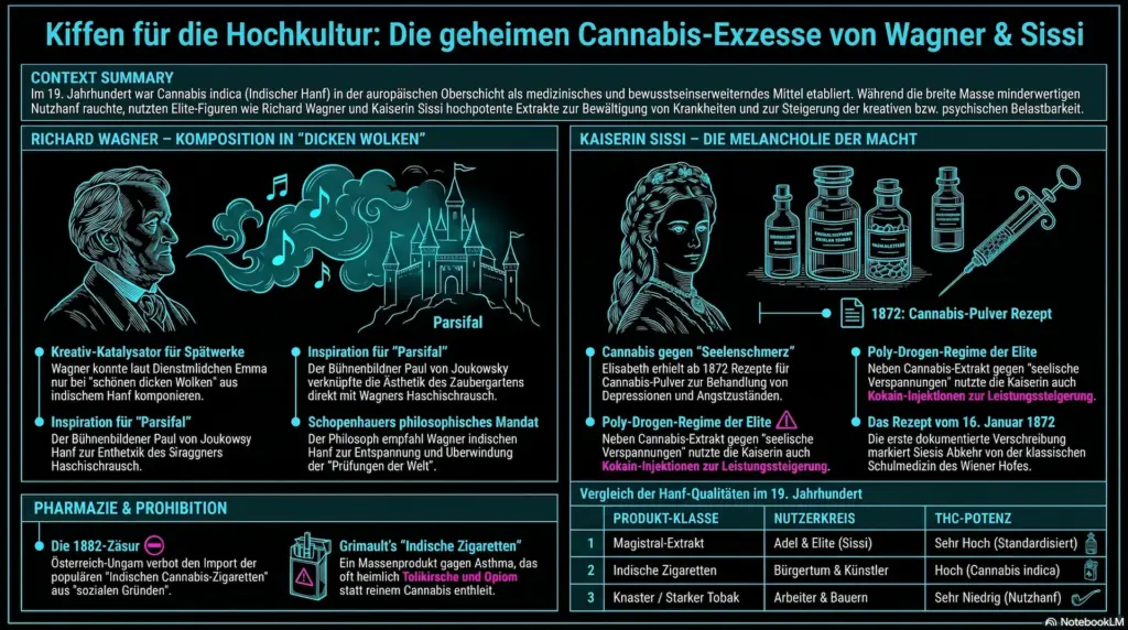 Kiffen Für Die Hochkultur? Die Geheimen Cannabis-Exzesse Von Richard Wagner Und Kaiserin Sissi 1 Geschichte Cannabis Wagner Sissi Ig